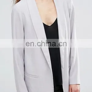Hot European Style Winter/autumn Fasion Women's MD-LONG Suit Jacket Office Suits Coat thumbnail-4
