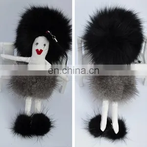 Fur Doll Mink Hair Pendant Keychain thumbnail-2