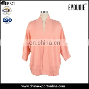 Spring Women Dolman Sleeve Long Cardigan Sweater Coat Without Buttons thumbnail-1