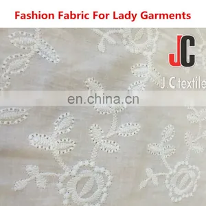 Cotton Importers Recycled Cotton Yarn Plain Dyed Embroider Fabric Silk Soft 100% Cotton Textile thumbnail-3