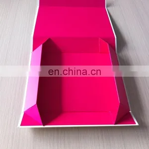 Cash Coupon Available Nice Pale Pink Printed Magnetic Closure Apparel Gift Folding Box thumbnail-1