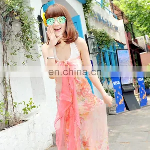 2015fashion Style Newest High Quality Silk Crepe Georgette Digital Printing Pareo(SP860L) thumbnail-2