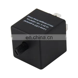 LED Turn Signal 3-Pin Adjustable Frequency Car Flasher Relay Fix Hyper Flash General Lamp-LED Light Relay for European Car thumbnail-2