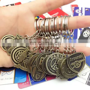 Europe's Football Leagues Club Keychain Soccer Club Logo Bronze Keychain thumbnail-3