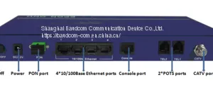 4 Fast Ethernet+2POTS+RF CATV Triple Play GEPON ONU thumbnail-2