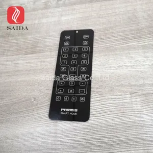 Custom 2mm Tempered Glass With Black Silk Screen Decorative Printed for Smart Home Automation Door Bell thumbnail-4