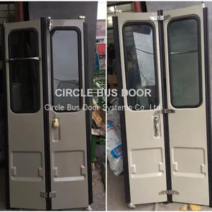 Toyota Coaster Folding Bus Door Panel Assembly( Door Panel,door Lock,rubber Seal,hinges,shaft,bearings,etc) thumbnail-1