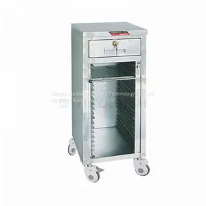 AG-CHT014 Hospital Furniture Stainless Steel Patient Record Medical File Cart Trolley thumbnail-1