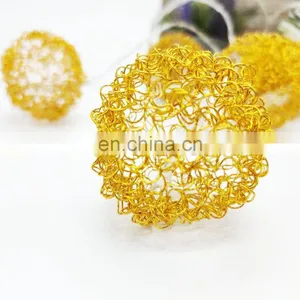 2020 New Golden Iron Wire Ball String LED Battery Metal Ball String Light thumbnail-4