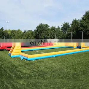 Soap Football Field Inflatable Soccer Pitch thumbnail-1