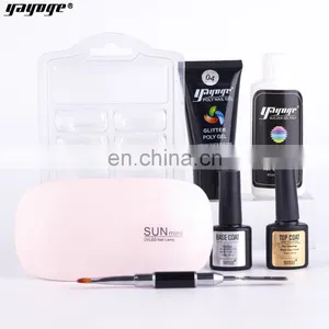2020 Newest Glitter Poly Gel Poligel Nail Kit for Beginners Ship From UK US BE Warehouse thumbnail-5