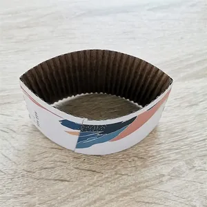 Recyclable Disposable Corrugated Paper Hot Drink Cup Holder thumbnail-2