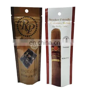 Wholesale Custom Print Foil Laminated Mylar Heat Seal Resealable Plastic Tobacco Pouches Packing Bags thumbnail-1