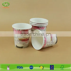 6.5oz Beautiful Mini Logo Printed Disposable Paper Coffee Cups thumbnail-1
