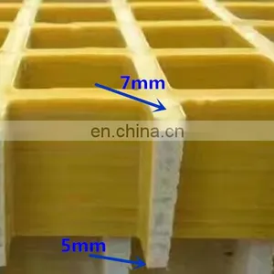 Australia Market 38*38*38mm 1220*3660mm Frp Fiberglass Grating Panel thumbnail-2