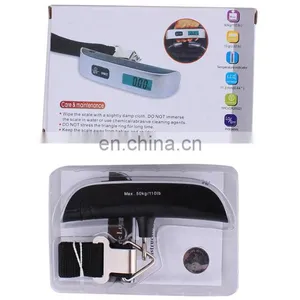 LCD Display Electronic Travel Hanging 50kg Weighting Portable Digital Luggage Scale thumbnail-5