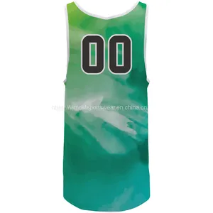 2023 Latest Custom Sublimated Basketball Jersey With Fashionable Design thumbnail-2