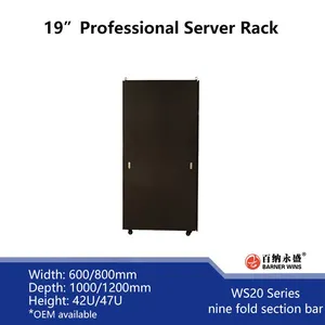 Factory OEM 19inch Professional Server Cabinet WS20 Cold Aisle Server Racks for Data Room Network thumbnail-3