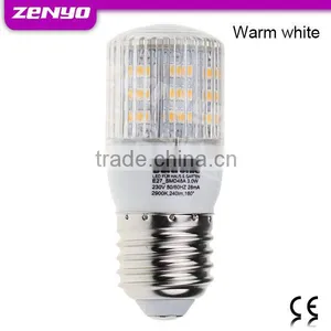 230V E27 3W 48 SMD3528 LED Corn Light Bulb Lamp With Cover Warm White Led Lighting thumbnail-1