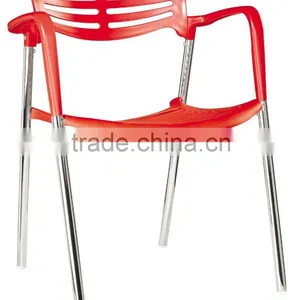 Replica Graceful Spanish Design Stainless Steel Plastic Seat and Back Jorge Pensi Stacking Toledo Chair for Dining Room thumbnail-2