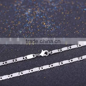 Fashion Jewelry Rhodium Plated Cheap Simple Design Chain Necklace thumbnail-4