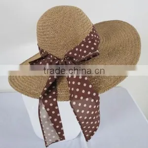 Folding Paper Straw Visor Hat thumbnail-2