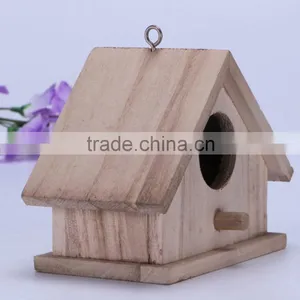 2016 Hot Sale Delicate Wooden Birdhouse for Kids , Wooden Bird Nest for Decoration thumbnail-2