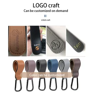 Rotatable Cart Organizer Stroller Accessories Pram Hook Leather Baby Bag Stroller Hook Stroller Buggy Hook Hang Carabiner Clip thumbnail-2