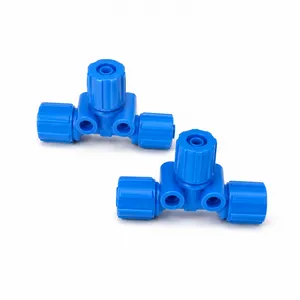 500-0041-110 Connector Tube Tee 4mm ID for Videojet 43S 46P Willett 430 460 405 407 Inkjet Coding Printer thumbnail-1