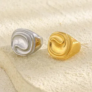 Stainless Steel Ring, Size 7-13 Adjustable, Bulk Order for Jewelry Brands With 1-Year Warranty thumbnail-1