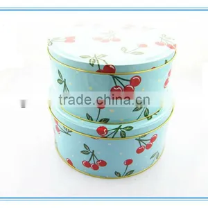 Wholesale SGS Approved Round Tin Box Set Roun Tin Box Container thumbnail-1