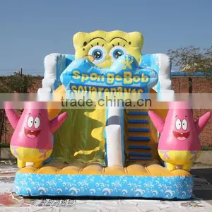 New Inflatable Slide Sponge Bob Slide Good Quality Children Game thumbnail-1