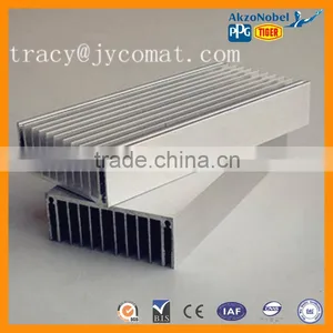 6060 T5 Anodized Silver Large Aluminum Heat Sink Profiles thumbnail-2