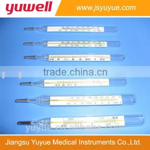Glass Thermometer Flat Type Mercury Clinical Thermometer thumbnail-4
