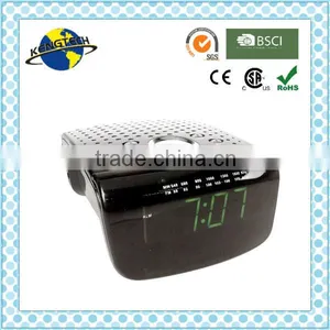 Tetragon Green LED Digital AM FM Alarm Clock Radio thumbnail-1