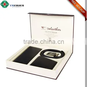 Custom Luxury Printed Cardboard Belt Buckle Box With EVA Tray thumbnail-1