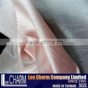 100% Polyester Satin Fabric for Bridal Dress in Pink Colour thumbnail-3