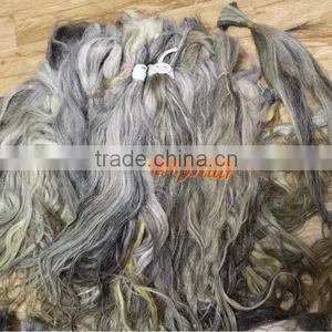 Remy Hair Grey Human Hair Raw Virgin Unprocessed Human Hair thumbnail-1