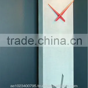 Concrete Long Wall Clock,unique Clocks, Handmade Decorative Wall Clock thumbnail-2