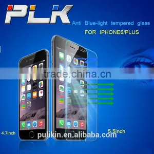 Pulikin Design! 95% Transparency Anti Blue Light Tempered Glass 0.33mm Cell Phone Screen Protector for Iphone6 Plus thumbnail-1