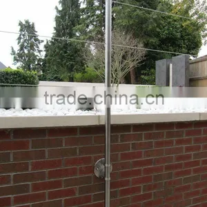 Stainless Steel Rectangular Balustrade Circular Wall Bracket for Tubular Handrail thumbnail-1