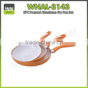 Small Size Mini Pan Aluminum Ceramic Fry Pan Castamel Fry Pan Set for Promotion thumbnail-1