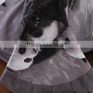 2016 Fashion 3D Panda 100% Natural Cotton Bed Cover Set thumbnail-5