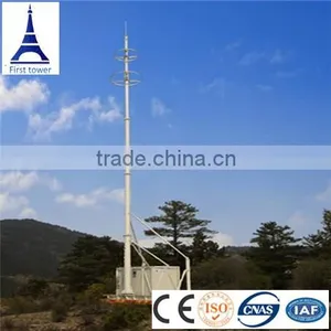 ANSI Standard Telecommunication Steel Monopole Tower thumbnail-1