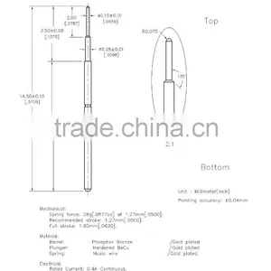 SP1-035145-D01 Printed Circuit Board Testing Probe Needle in Socket and Mobile Phone thumbnail-1