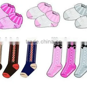 OEM Cute Baby Sock for Girls Cotton Sock Without Spandex thumbnail-2