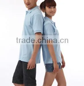Cotton Material Short Sleeve Couple Polo Shirt Custom Polo t Shirt in Bulk Wholesale thumbnail-5