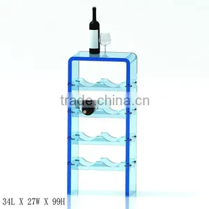 GH-RZ249 High QualityAcrylic Wine Bottle Rack Display With Good Quality,hot Sale Acrylic Wine Display Rack thumbnail-4