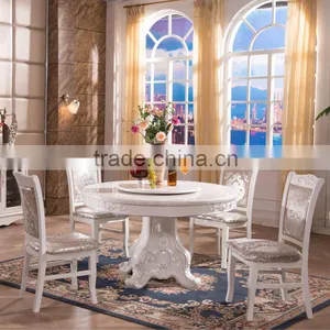 Vintage French Dining Room Fruniture Table Chairs Set thumbnail-1