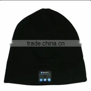 2015 Christmas Gift Knitting Bluetooth Beanie Hat With Headphone Wireless Cap thumbnail-2